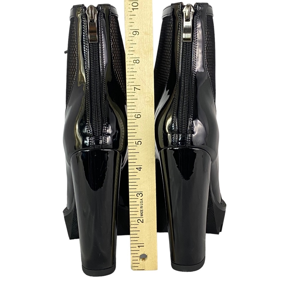 Wetkiss Glossy Black Platform Boots - Picture 7 of 16